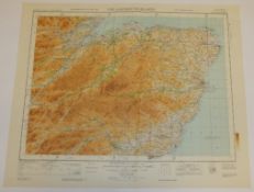 30x SCOTLAND MAP EASTERN HIGHLANDS QRT INCH TO 1 MILE 1954 6TH EDITION 4650 GSGS SHEET 5