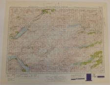 29x SCOTLAND MAP LOCHCARRON DURNIE 1INCH 1MILE 1949 POPULAR EDITON 4639GSGS SHEET 36