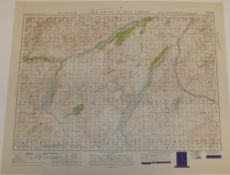 29x SCOTLAND MAP LOCH ERICHT LOCH LAGGAN 1INCH 1MILE 1949 POPULAR EDITION 4639GSGS SHEET 4