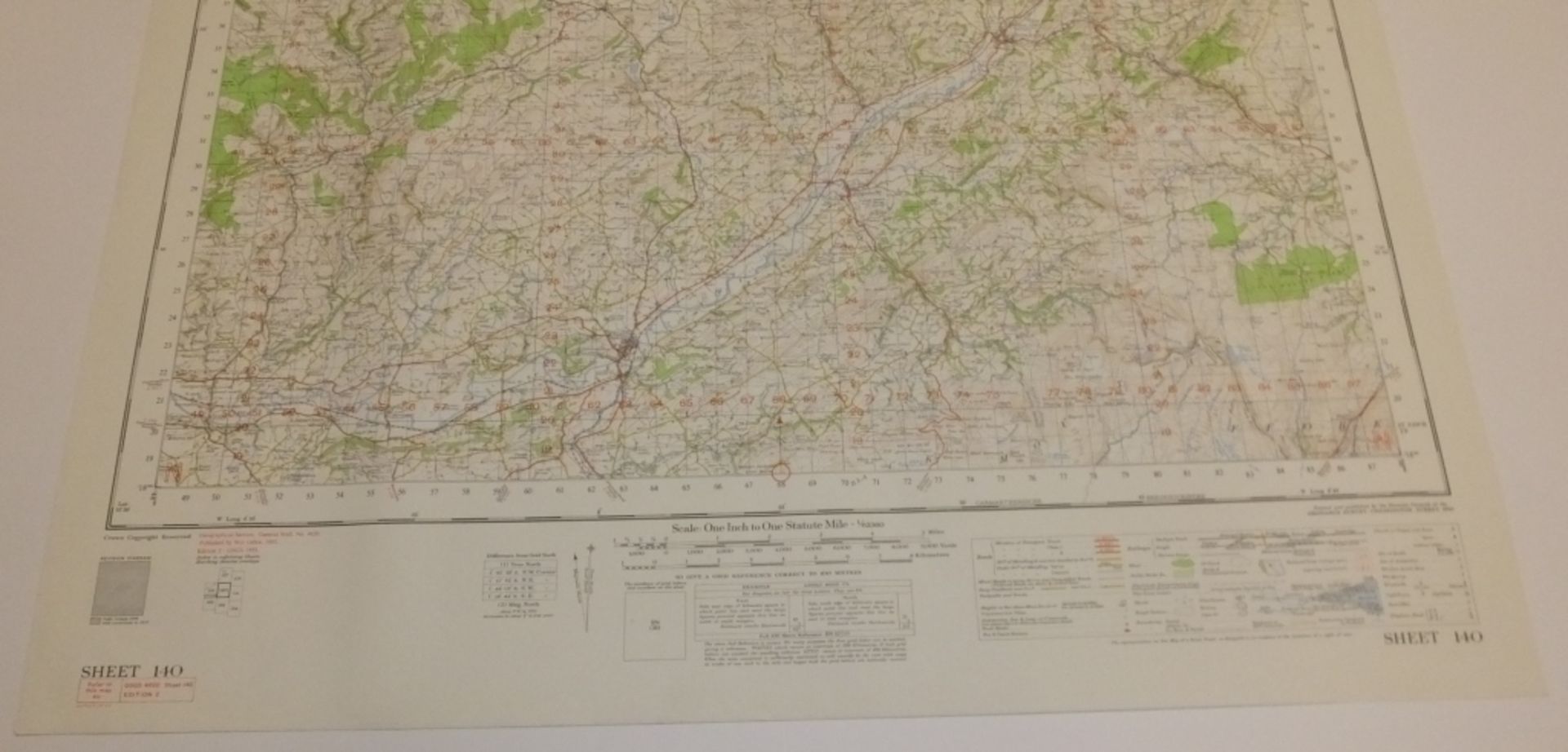 29x ENGLAND & WALES MAP LLADOVERY 1INCH 1MILE 1955 7TH SERIES 2GSGS SHEET 140 - Image 5 of 5