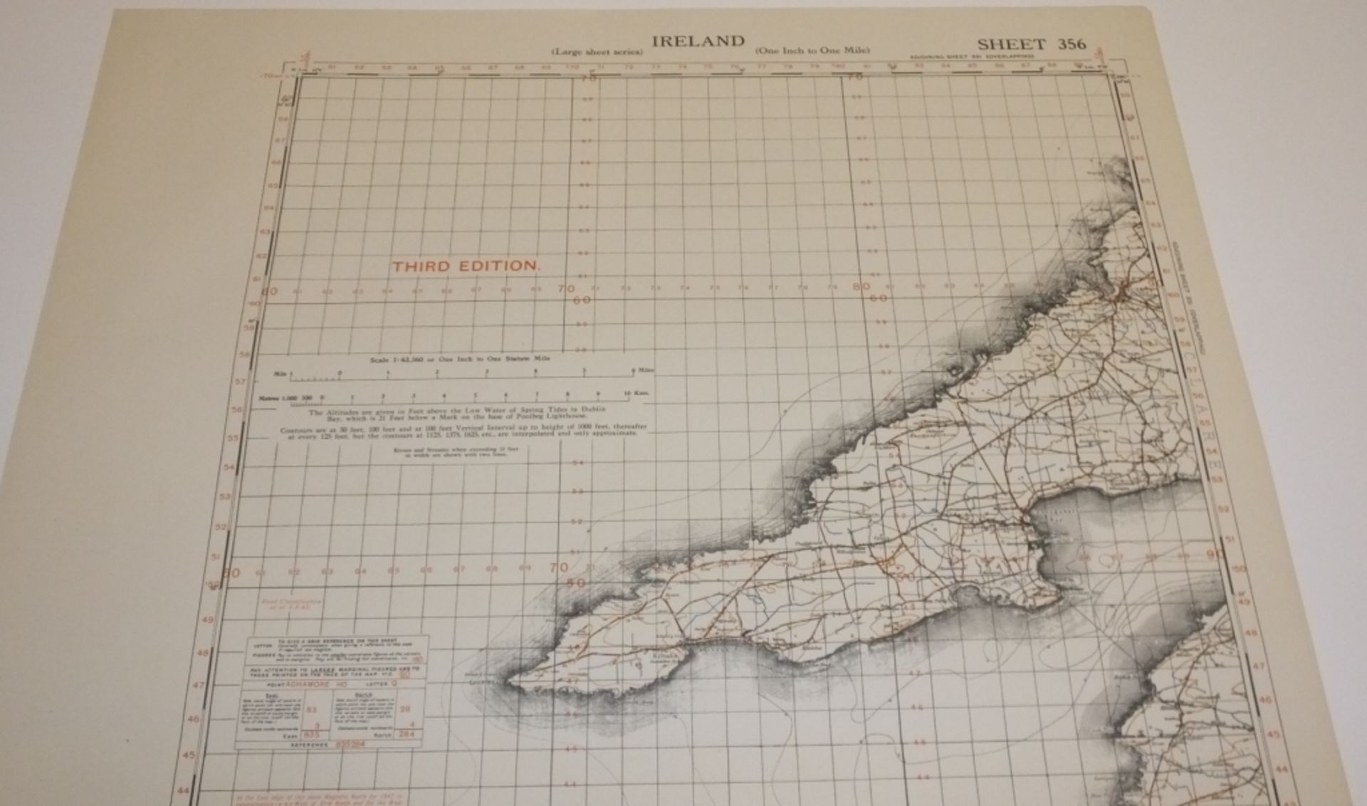 29x IRELAND MAP 1INCH 1MILE 1942 3RD EDITION 4136 GSGS SHEET 356 MOUTH OF THE SHANNON - Image 2 of 4