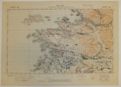 25x IRELAND MAP 1INCH 1MILE 1942 3RD EDITION 4136 GSGS SHEET 334 CLIFDEN