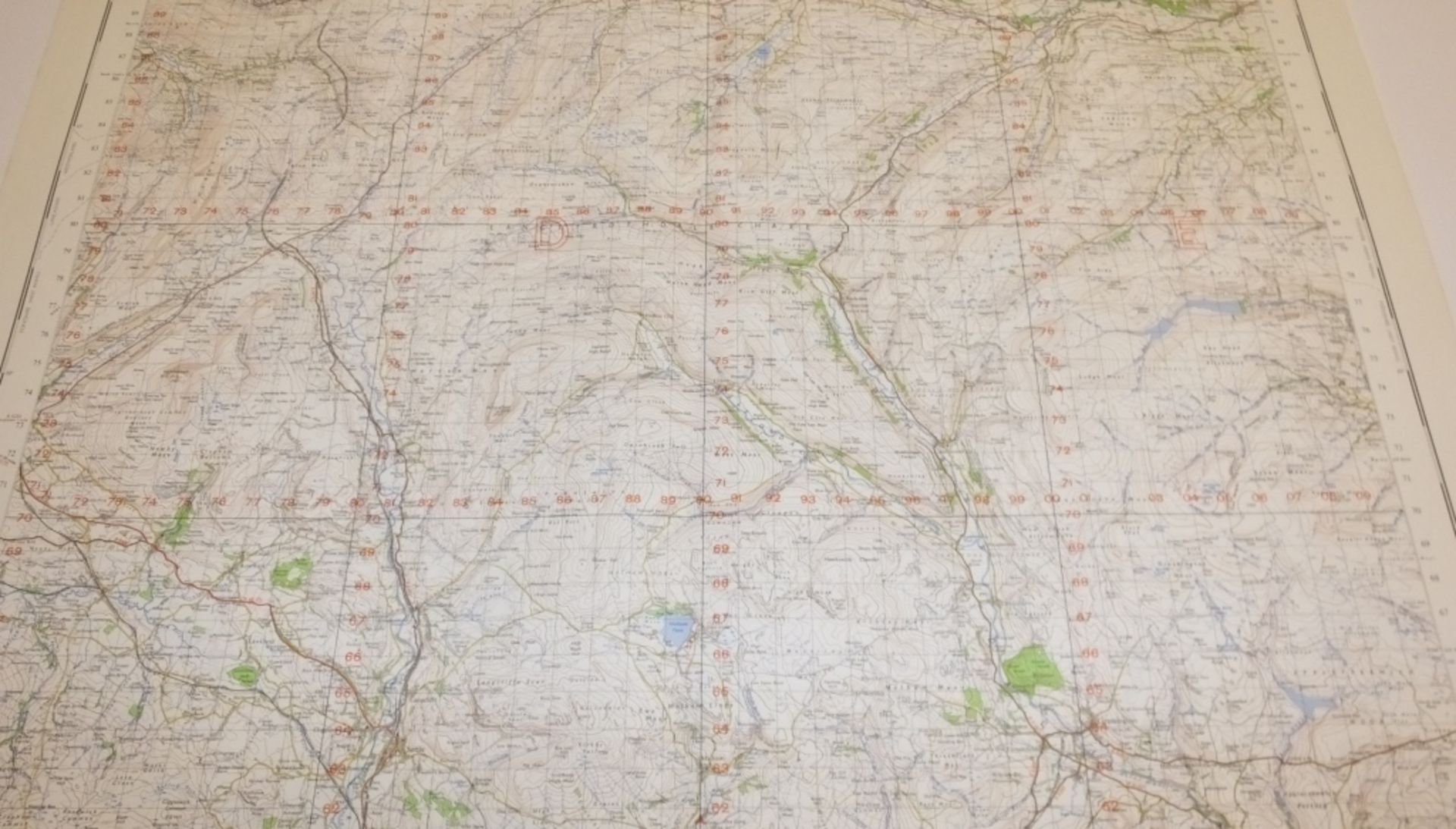 24x ENGLAND & WALES MAP WENSLEYDALE 1INCH 1MILE 1960 7TH SERIES 3GSGS SHEET 90 - Bild 3 aus 4