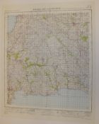 15x ENGLAND & WALES MAP BODMIN LAUNCESTON 1INCH 1MILE 1952 2ND EDITION GSGS SHEET 186