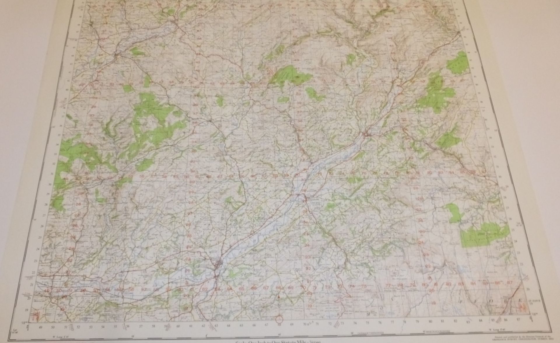 29x ENGLAND & WALES MAP LLADOVERY 1INCH 1MILE 1955 7TH SERIES 2GSGS SHEET 140 - Image 4 of 5