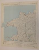 29x ENGLAND & WALES MAP FISHGUARD 1INCH 1MILE 1954 7TH SERIES 2GSGS SHEET 138