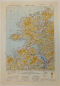 31x IRELAND MAP EIRE DERRY SLIGO QTR INCH TO 1 MILE 1954 3RD EDITION 4338GSGS SHEET 1