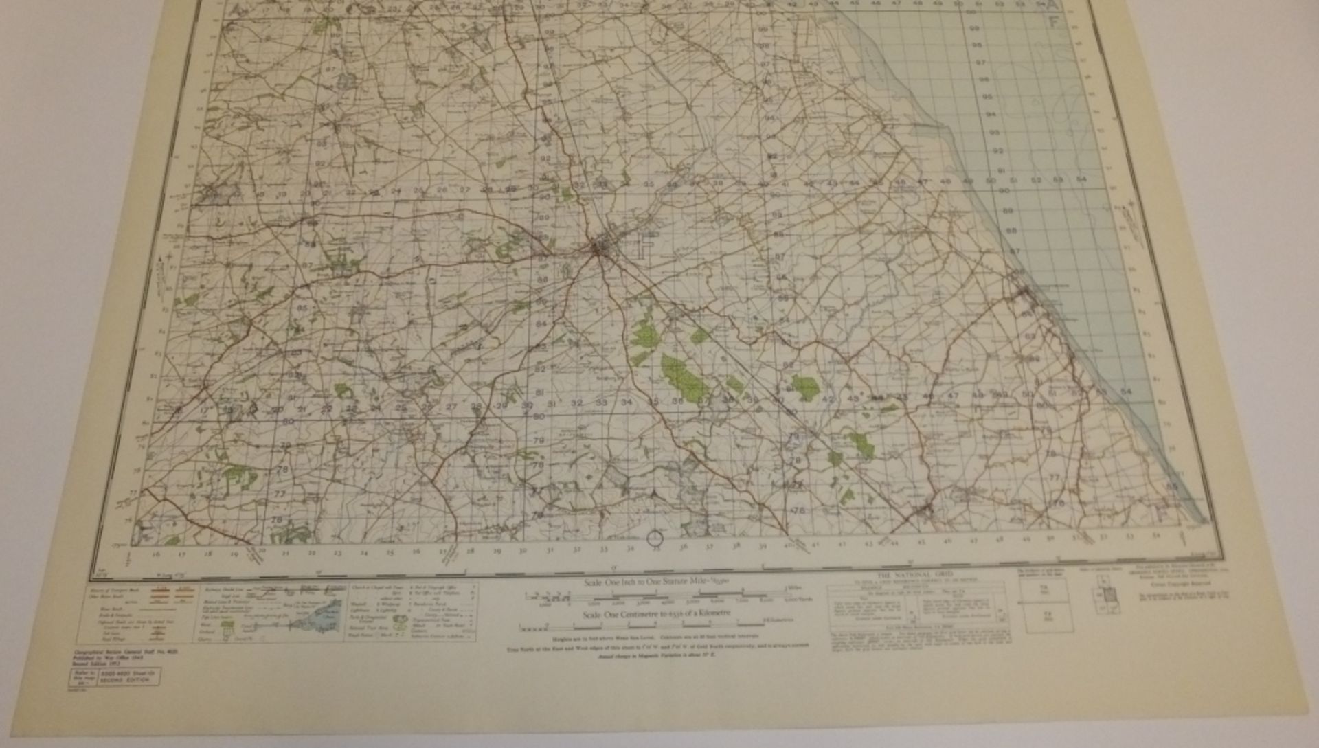 22x ENGLAND & WALES MAP GRIMSBY 1INCH 1MILE 1953 2ND EDITION 4620GSGS SHEET 105 - Image 4 of 4