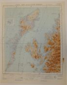 29x SCOTLAND MAP SKYE OUTER HEBRIDES QTR INCH TO 1 MILE 1954 5TH EDITION 4650 GSGS SHEET 6