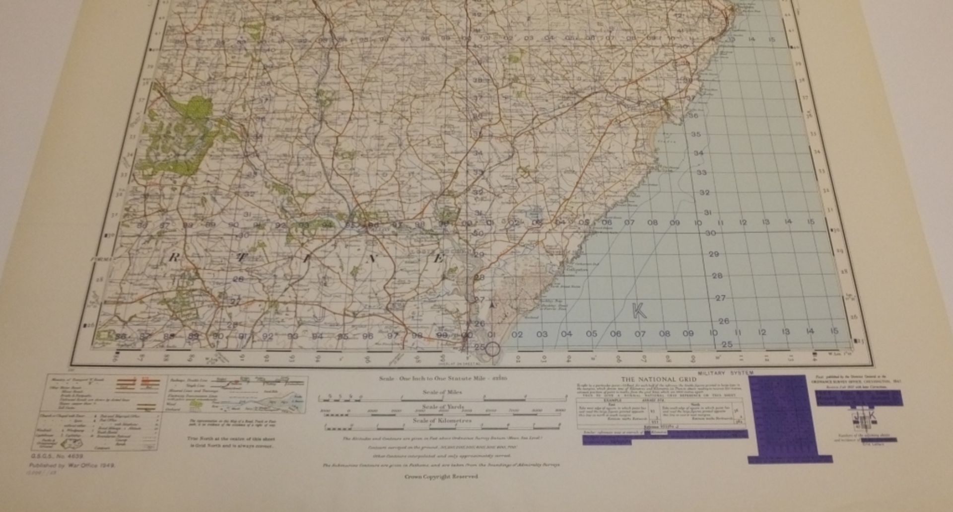 29x SCOTLAND MAP PETERHEAD 1INCH 1MILE 1949 POPULAR EDITION 4639GSGS SHEET 31 - Image 4 of 4