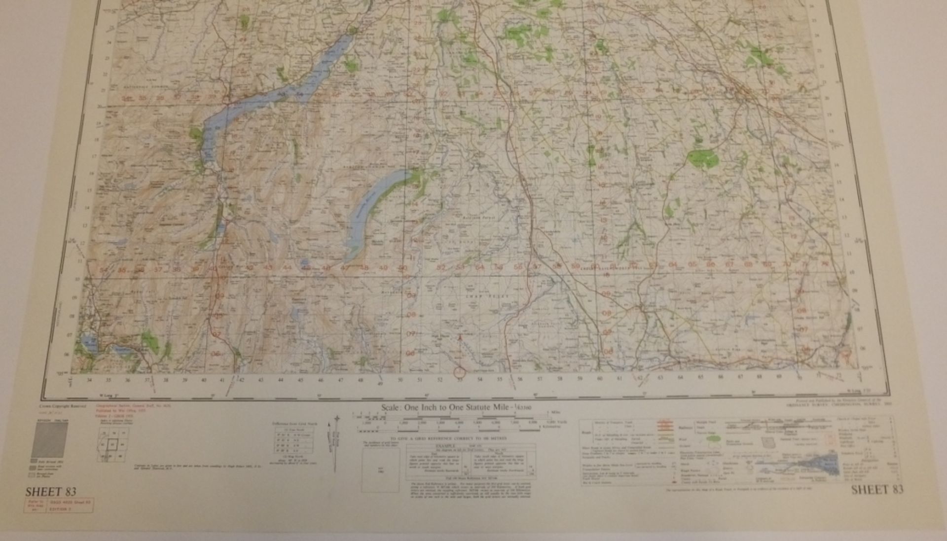 21x ENGLAND & WALES MAP PENRITH 1INCH 1MILE 1955 7TH SERIES EDITION2 4620GSGS SHEET 83 - Image 3 of 4