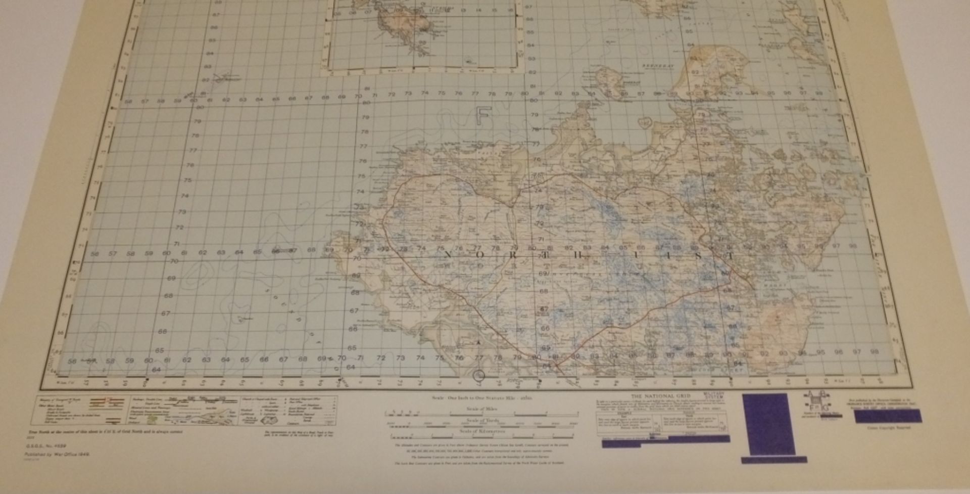 29x SCOTLAND MAP SOLLAS 1INCH 1MILE 1949 POPULAR EDITION 4639GSGS SHEET 22 - Image 4 of 4