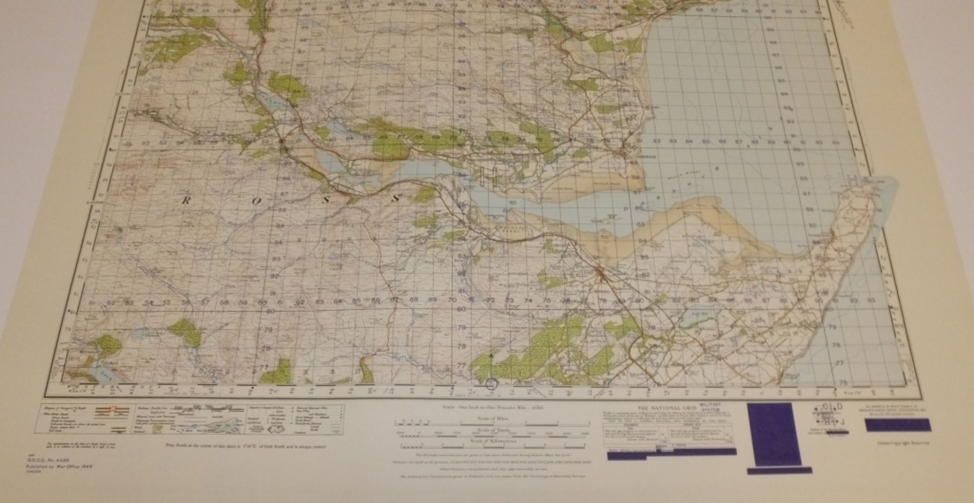 29x SCOTLAND MAP DORNOCH 1INCH 1MILE 1949 POPULAR EDITION 4639GSGS SHEET 21 - Image 3 of 3
