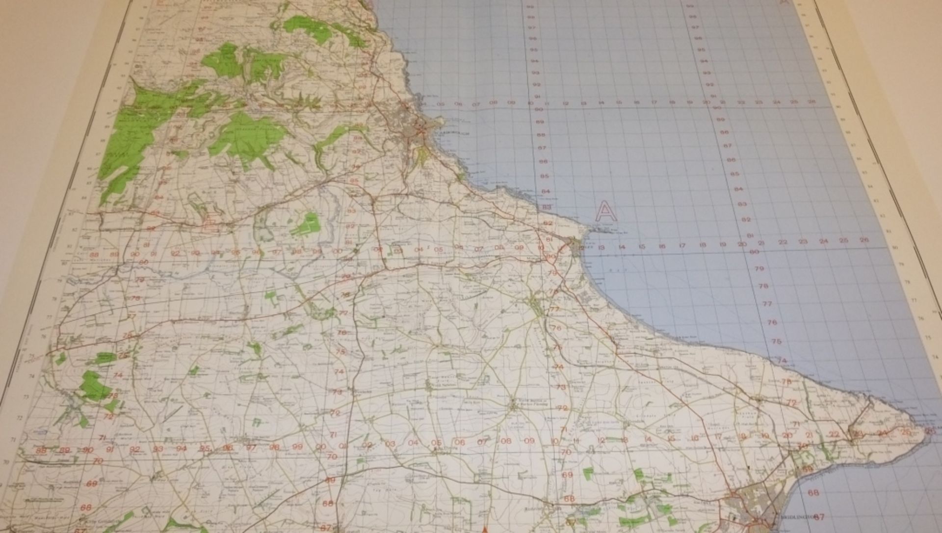 22x ENGLAND & WALES MAP SCARBOROUGH 1INCH 1MILE 1958 3 EDITION 4620 GSGS SHEET 93 - Bild 4 aus 4