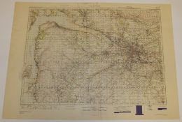 28x SCOTLAND MAP GLASGOW 1INCH 1MILE 1957 2ND EDITION 4639GSGS SHEET 72