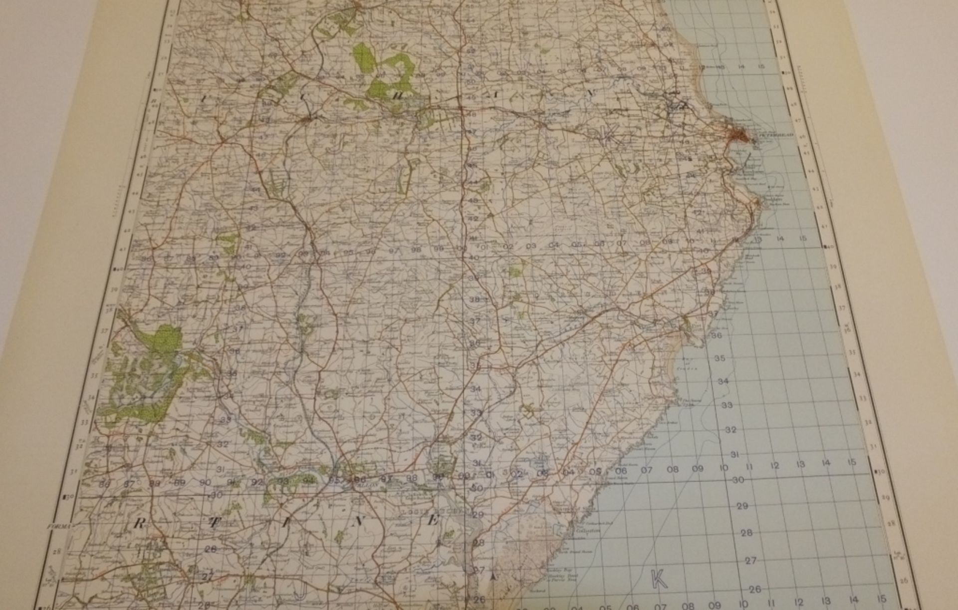 29x SCOTLAND MAP PETERHEAD 1INCH 1MILE 1949 POPULAR EDITION 4639GSGS SHEET 31 - Image 3 of 4