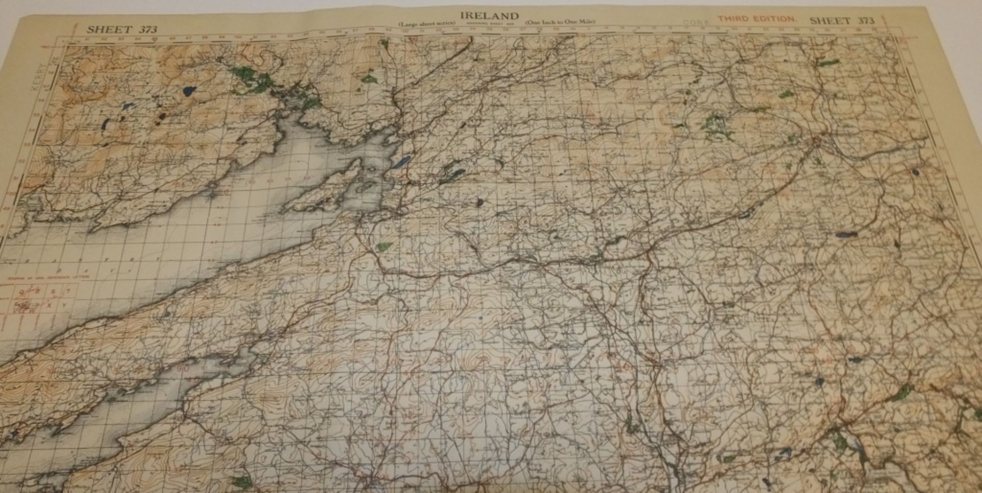28x IRELAND MAP 1INCH 1MILE 1942 3RD EDITION 4136 GSGS SHEET 373 DRIMOLEAGUE - Image 2 of 3