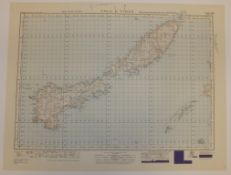 30x SCOTLAND MAP COLL TIREE 1INCH 1MILE 1949 POPULAR EDITION 4639GSGS SHEET 52