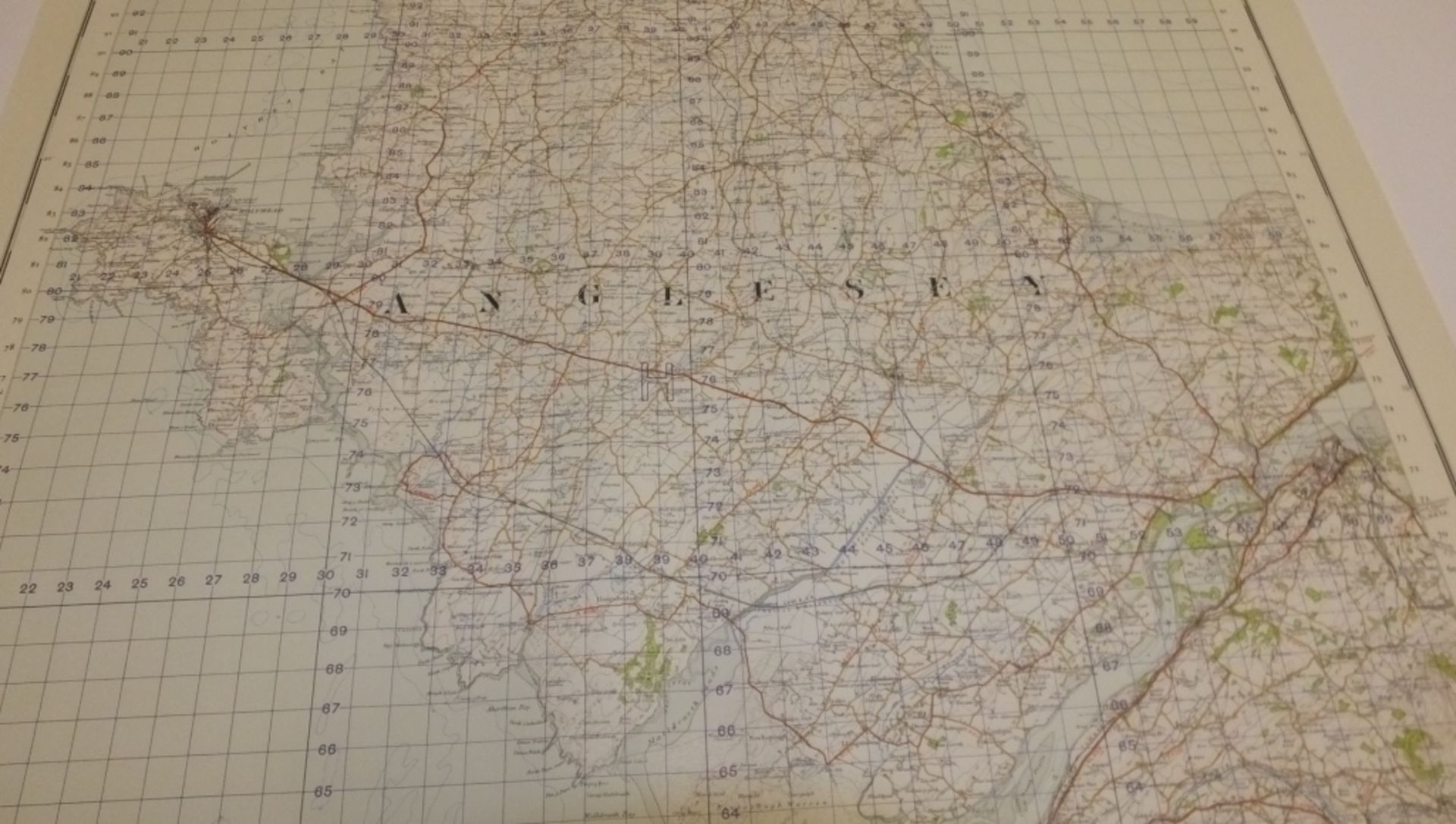 10x ENGLAND & WALES MAP ANGLESEY 1INCH 1MILE 1951 2ND EDITION 4620 GSGS SHEET 106 - Image 3 of 4