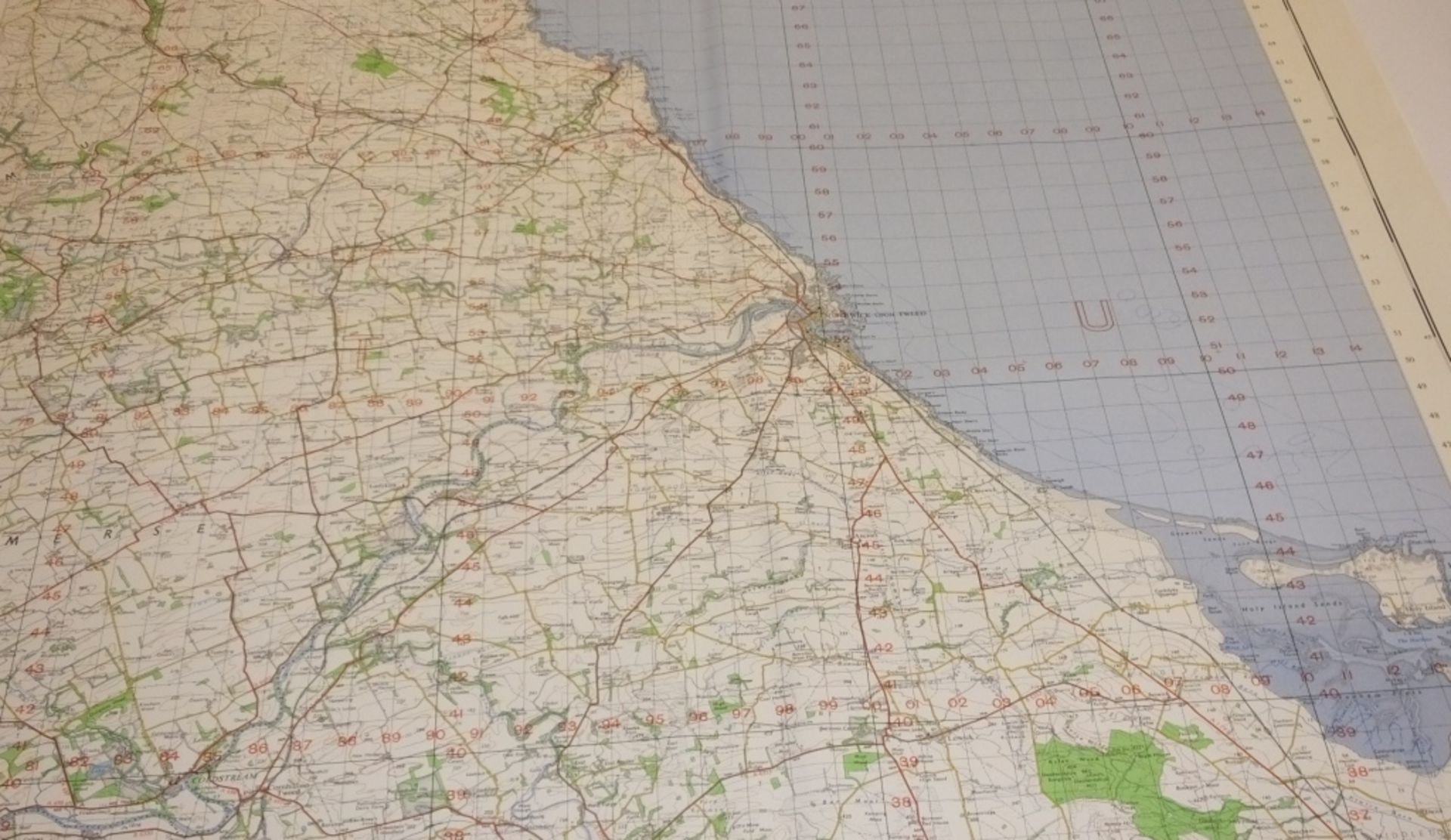 27x ENGLAND & WALES MAP BERWICK UPON TWEED 1INCH 1MILE 1961 7TH SERIES I-GSGS SHEET64 - Bild 6 aus 6
