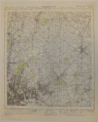 7x ENGLAND & WALES MAP LONDON 1INCH 1MILE 1952 2ND EDITION 4620 GSGS SHEET 161