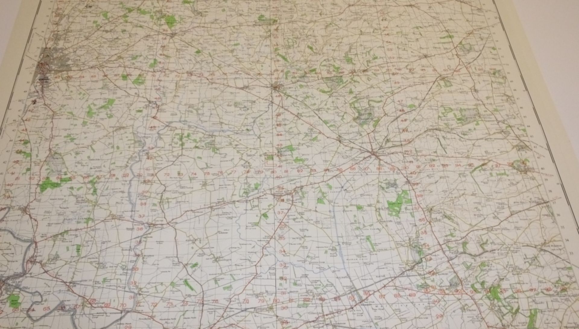 25x ENGLAND & WALES MAP MARKET WEIGHTON 1INCH 1MILE 1961 7TH SERIES 3GSGS SHEET 98 - Bild 4 aus 4