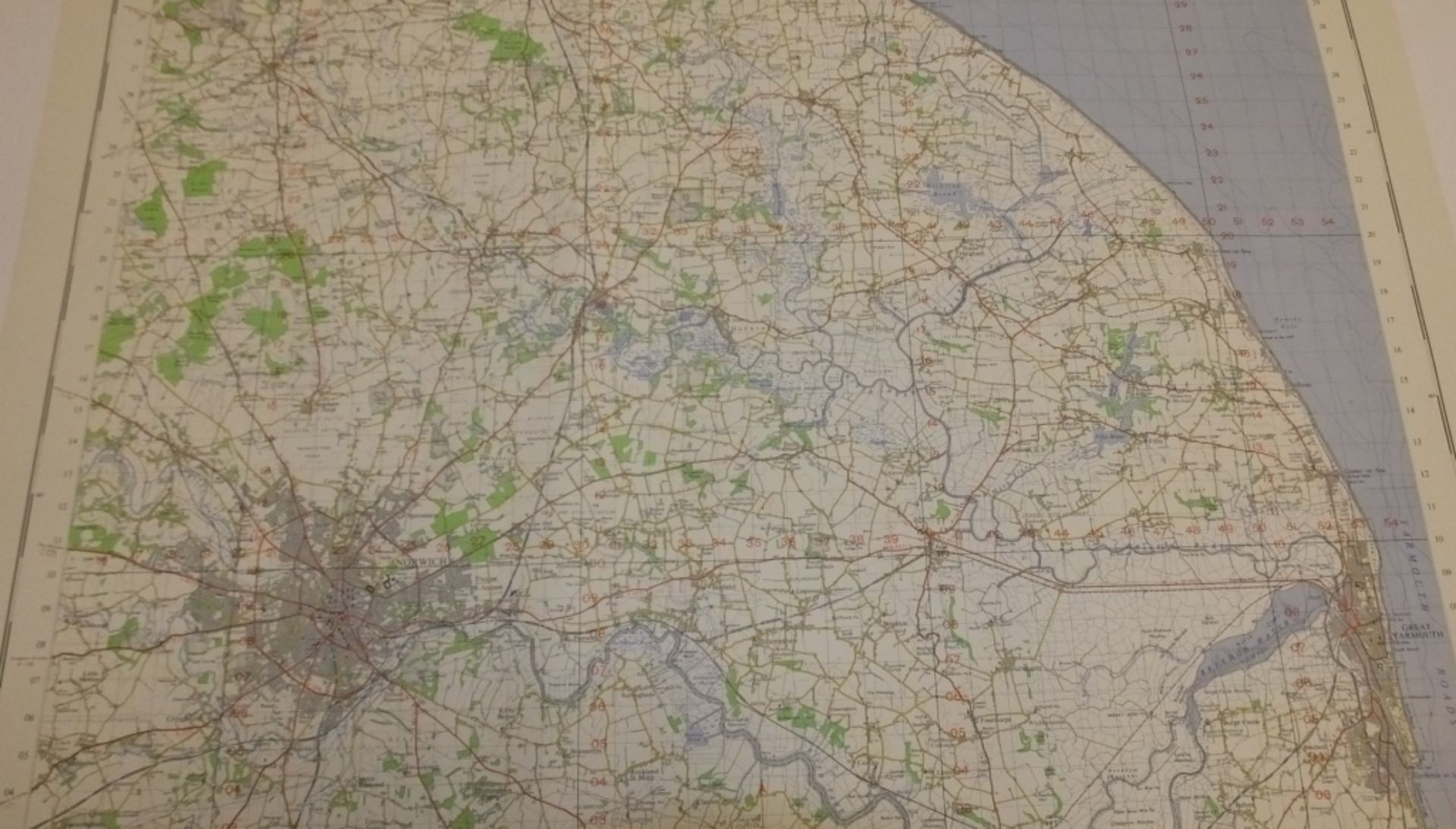 11x ENGLAND & WALES MAP NORWICH 1INCH 1MILE 1961 7TH SERIES 3GSGS SHEET 126 - Image 4 of 5