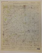 26x ENGLAND & WALES MAP HUNTINGDON PETERBOROUGH 1INCH 1MILE 1952 2ND EDITION 4620 GSGS SHE