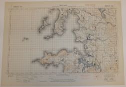 25x IRELAND MAP 1INCH 1MILE 1942 3RD EDITION 4136 GSGS SHEET 322 BLACKSOD BAY