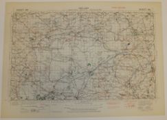 24x IRELAND MAP 1INCH 1MILE 1942 3RD EDITION 4136 GSGS SHEET 344 EDENBERRY