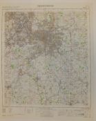 17x ENGLAND & WALES MAP BIRMINGHAM 1INCH 1MILE 1960 7TH SERIES 3GSGS SHEET 131