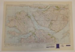 28x SCOTLAND MAP SOUND OF MULL 1INCH 1MILE 1949 POPULAR EDITION 4639GSGS SHEET 53