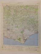 27x ENGLAND & WALES MAP EASTBOURNE 1INCH 1MILE 1961 7TH SERIES 3GSGS SHEET 183