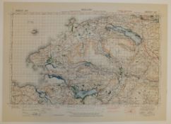 29x IRELAND MAP 1INCH 1MILE 1940 3RD EDITION 4136 GSGS SHEET 317 SLIGO