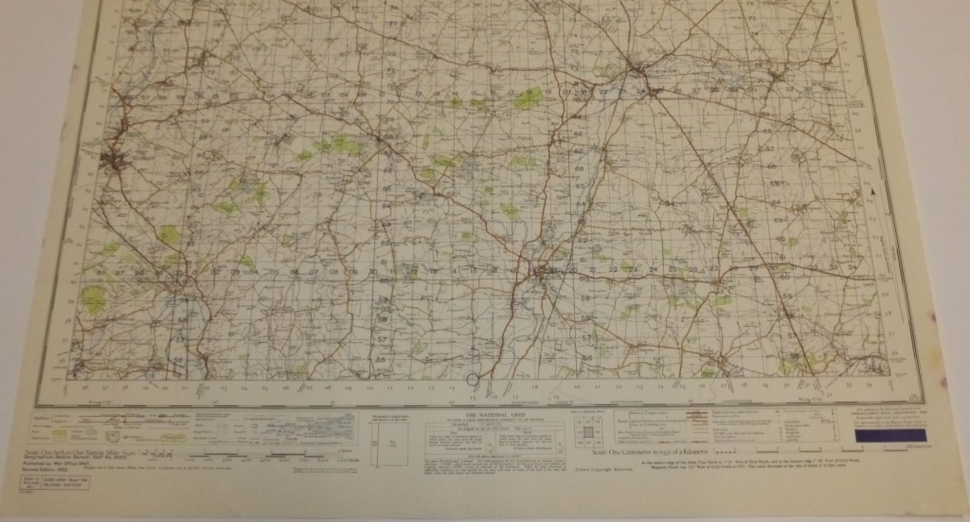 26x ENGLAND & WALES MAP HUNTINGDON PETERBOROUGH 1INCH 1MILE 1952 2ND EDITION 4620 GSGS SHE - Image 5 of 5