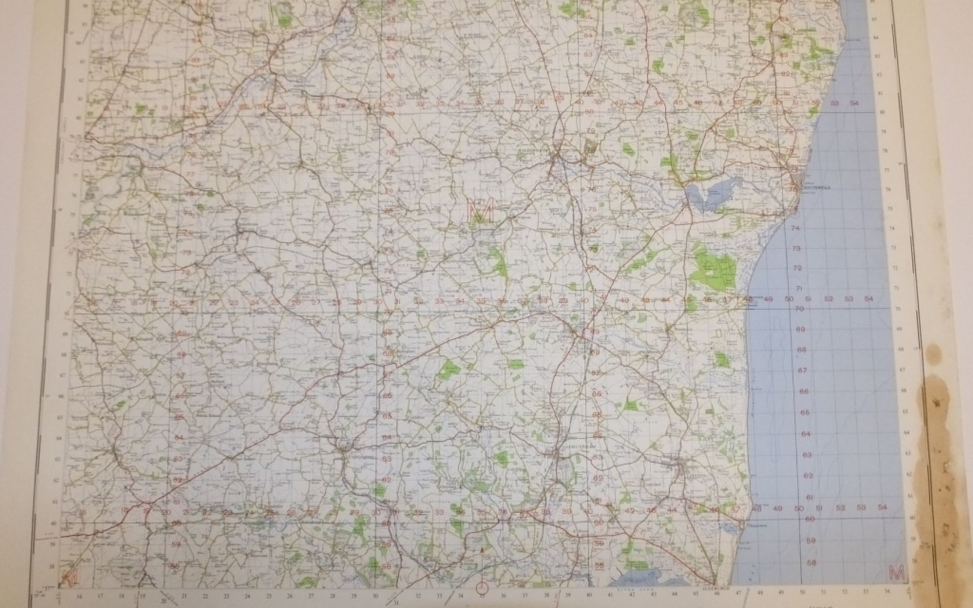 26x ENGLAND & WALES MAP LOWESTOFT 1INCH 1MILE 1960 7TH SERIES 3GSGS SHEET 137 - Bild 4 aus 5