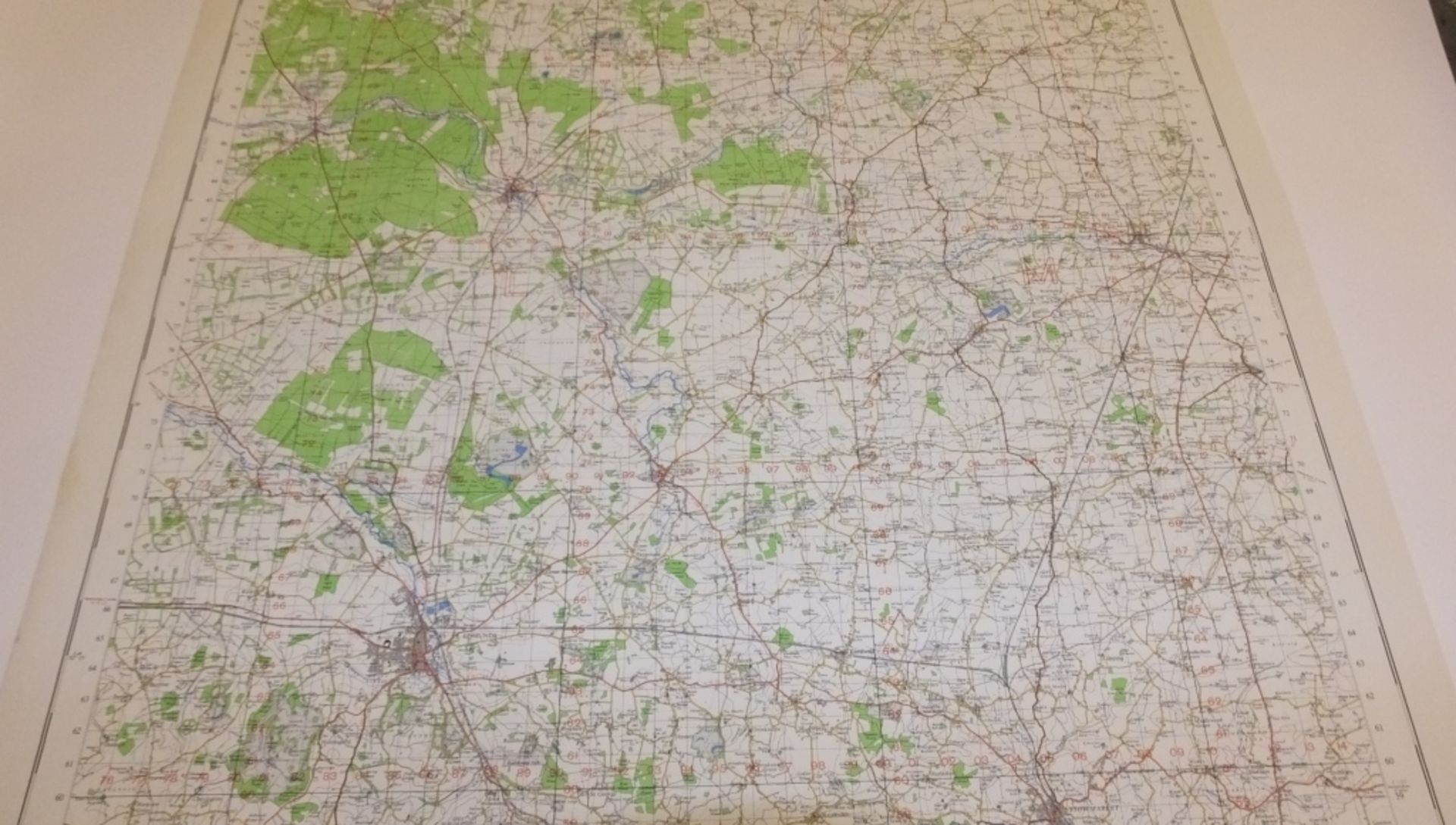 21x ENGLAND & WALES MAP BURY ST EDMONDS 1INCH 1MILE 1958 7TH SERIES 4GSGS SHEET 136 - Bild 4 aus 5