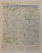 21x ENGLAND & WALES MAP FAKENHAM 1INCH 1MILE 1961 7TH SERIES 4GSGS SHEET 125