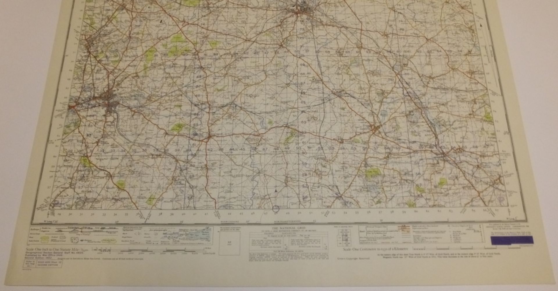 18x ENGLAND & WALES MAP COVENTRY RUENGLAND & WALESY 1INCH 1MILE 1952 2ND EDITION 4620GSGS - Image 5 of 5