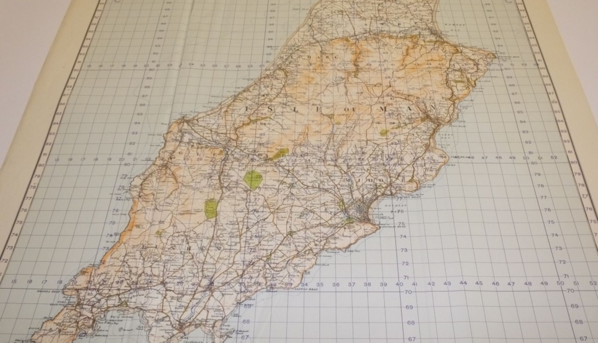 25x ENGLAND & WALES MAP ISLE OF MAN 1INCH 1MILE 1952 2ND EDITION 4620GSGS SHEET 87 - Image 4 of 4