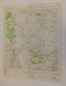 17x ENGLAND & WALES MAP HEXHAM 1INCH 1 MILE 1961 7TH SERIES 2 GSGS SHEET 77