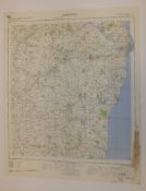 26x ENGLAND & WALES MAP LOWESTOFT 1INCH 1MILE 1960 7TH SERIES 3GSGS SHEET 137