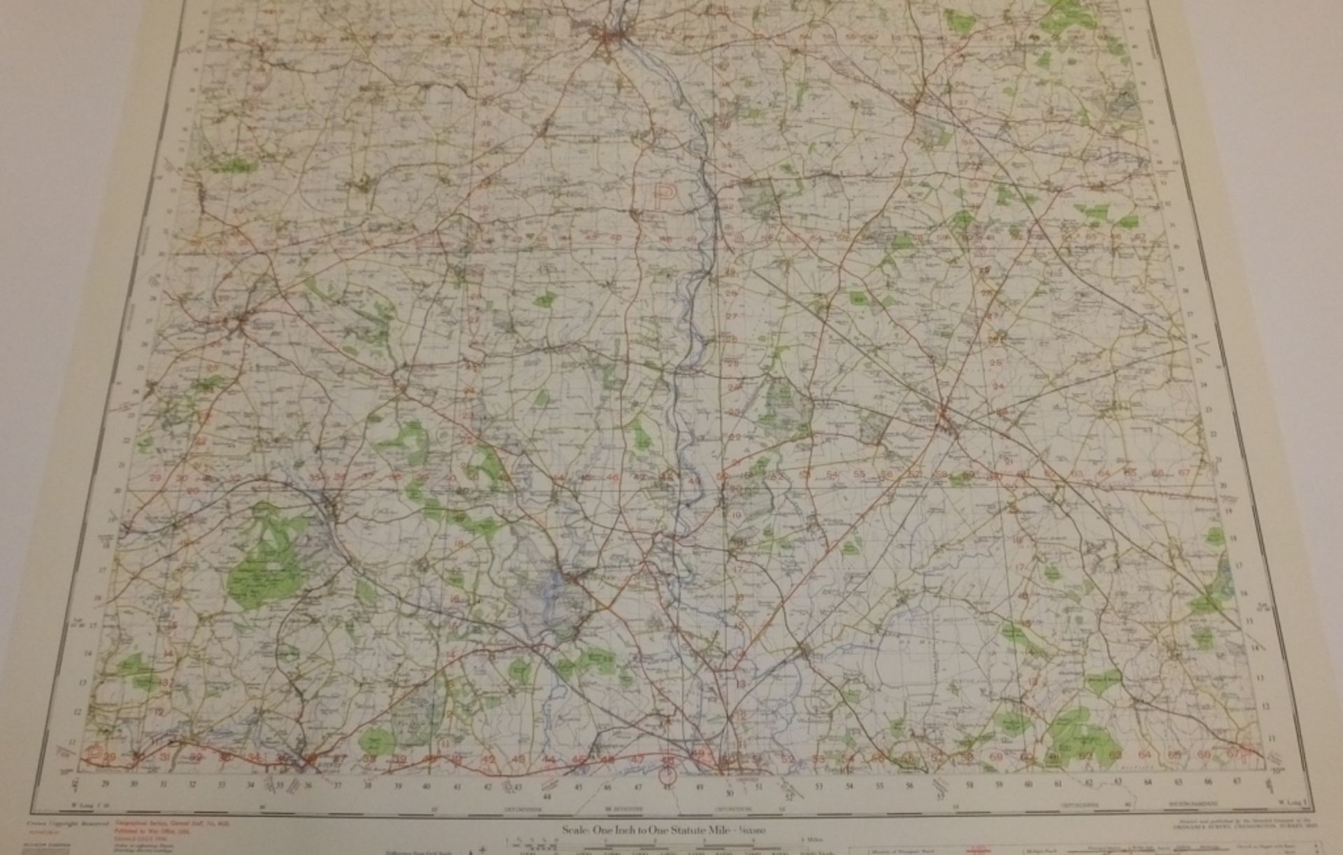 31x ENGLAND & WALES MAP BANBURY 1INCH 1MILE 1954 7TH SERIES 2GSGS SHEET 145 - Bild 4 aus 5