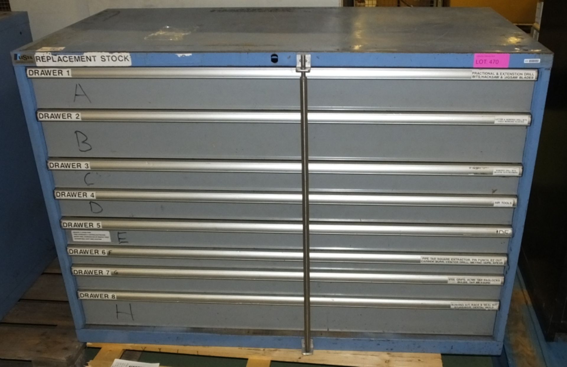 8 Drawer LIsta tool cabinet