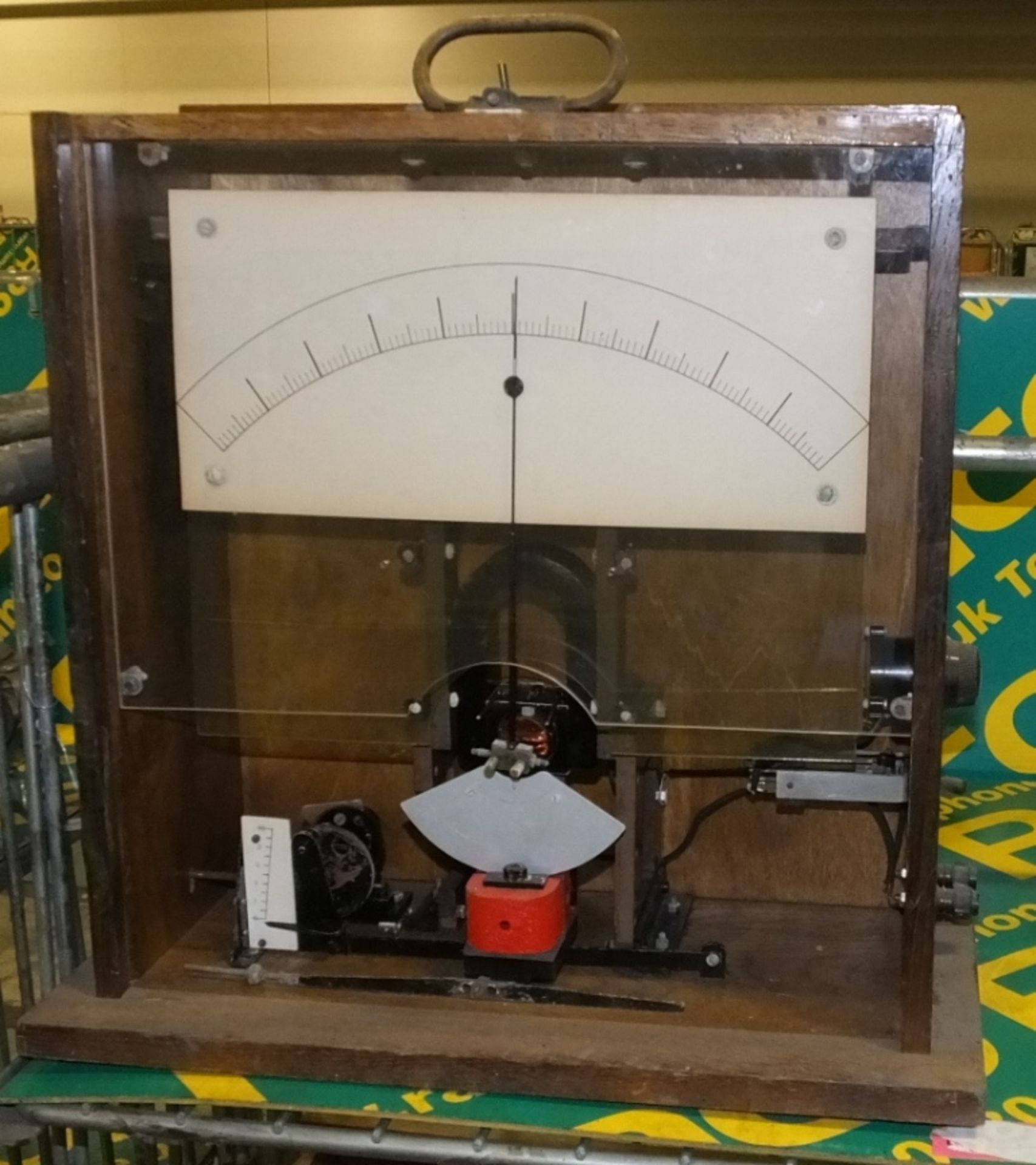 Retro Voltage meter in wooden case