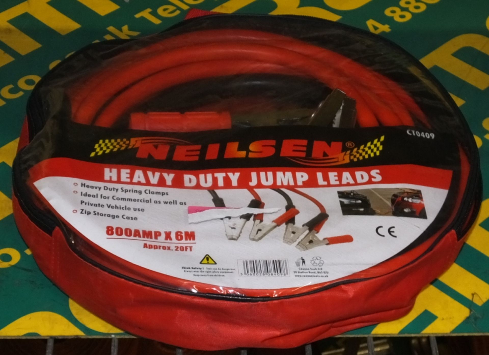 Neilsen Heavy Duty Jump Leads CT0409 - 800amp x 6M