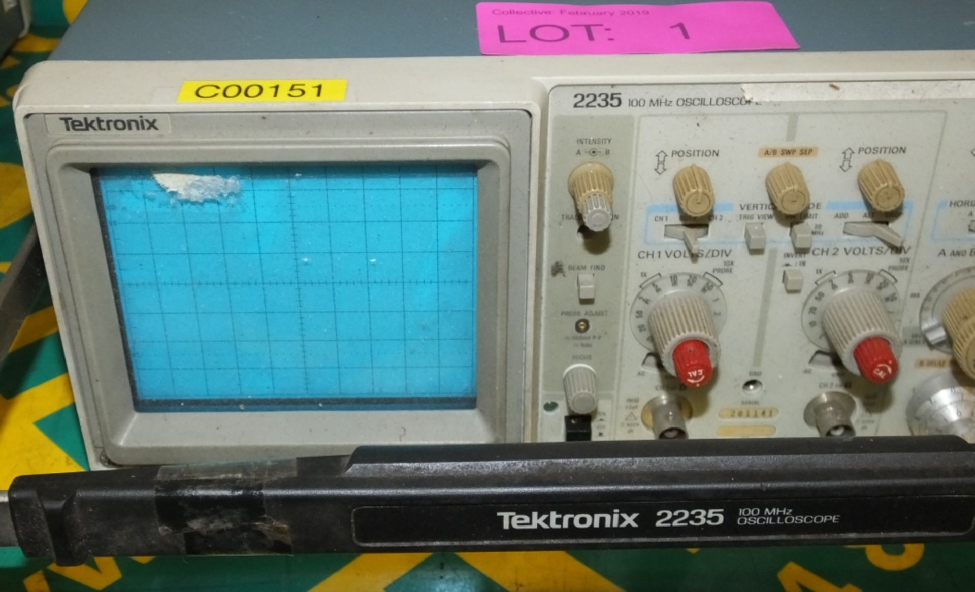 Tektronix 2235 100MHZ Oscilloscope (as spares) - Image 3 of 3