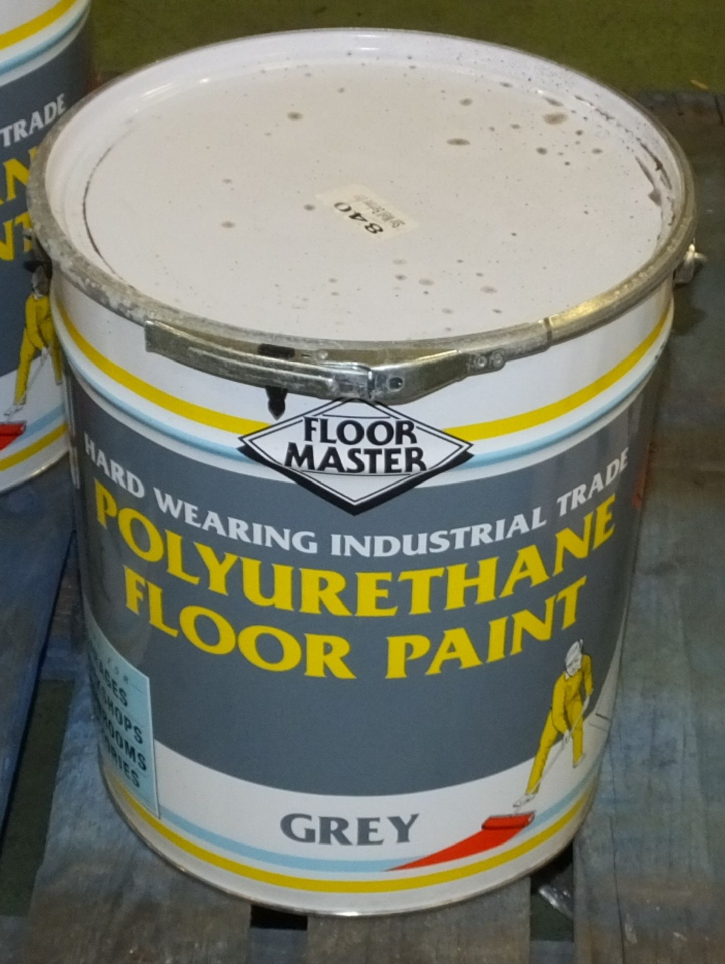 Floormaster Hard Wearing Industrial Trade Polyurethane Floor Paint - GREY - 20LTR