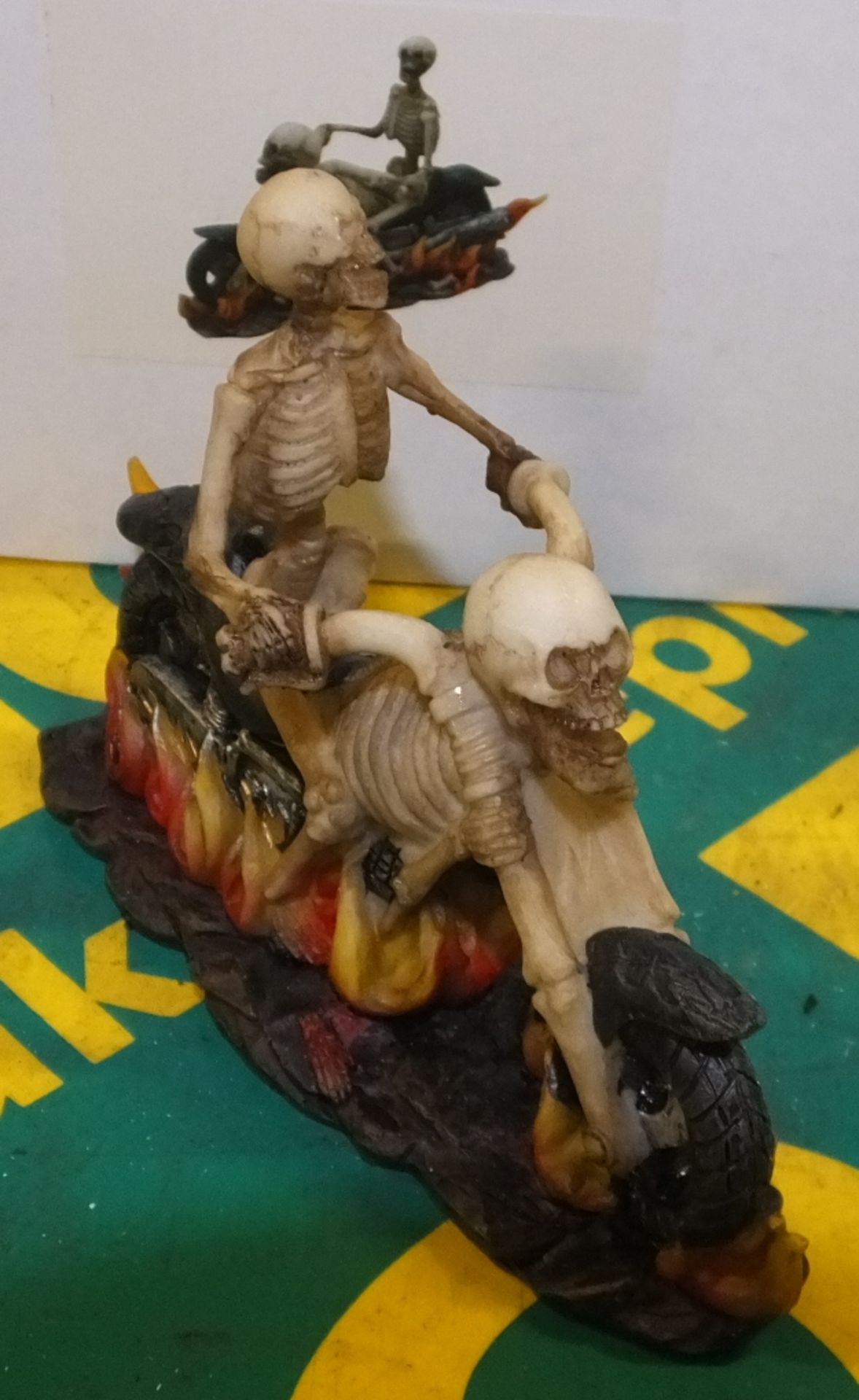 Skeleton on Motorbike Ornament