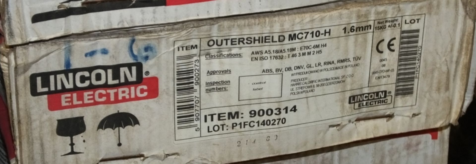 14x Lincoln Outer Shield 15kg - MC-710-8 - Bild 2 aus 3